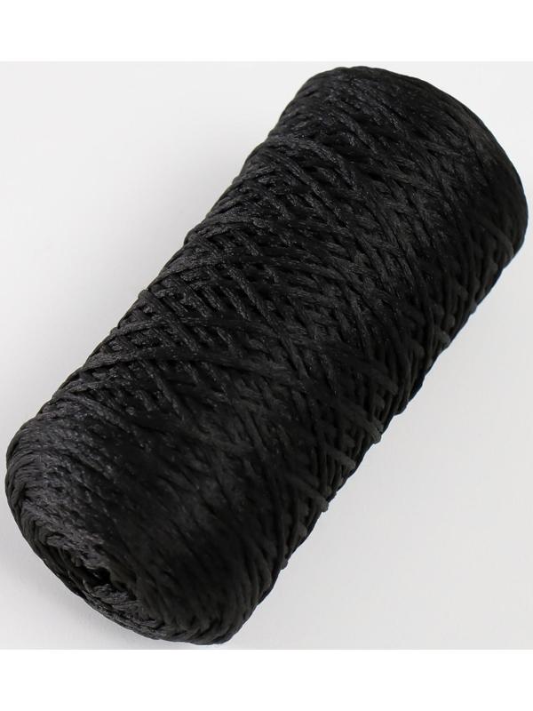 Шнур для вязания 100% полиэфир 1мм 200м/75±10гр (13-черный)
