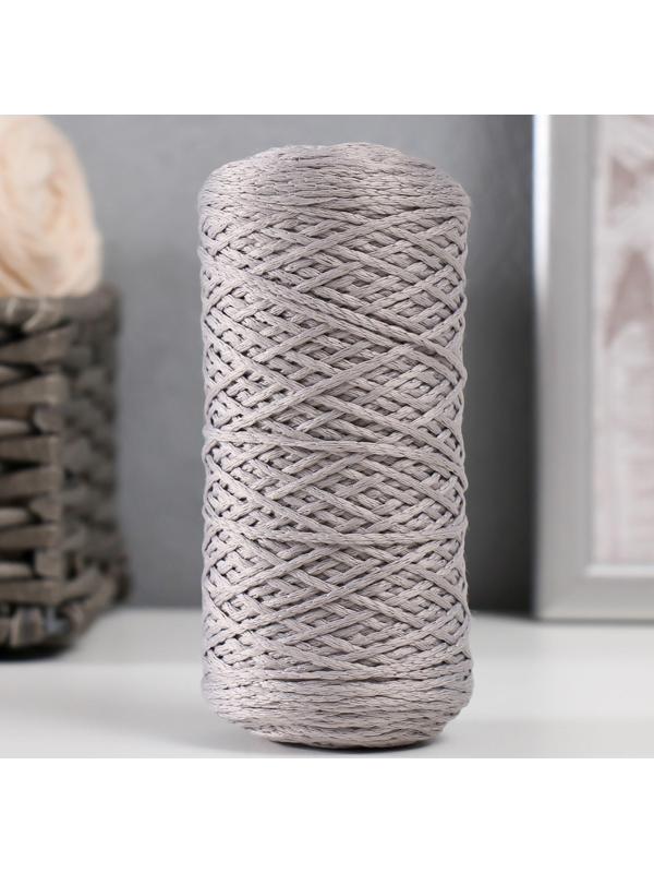 Шнур для вязания 100% полиэфир 1мм 200м/75±10гр (14-светло-серый)