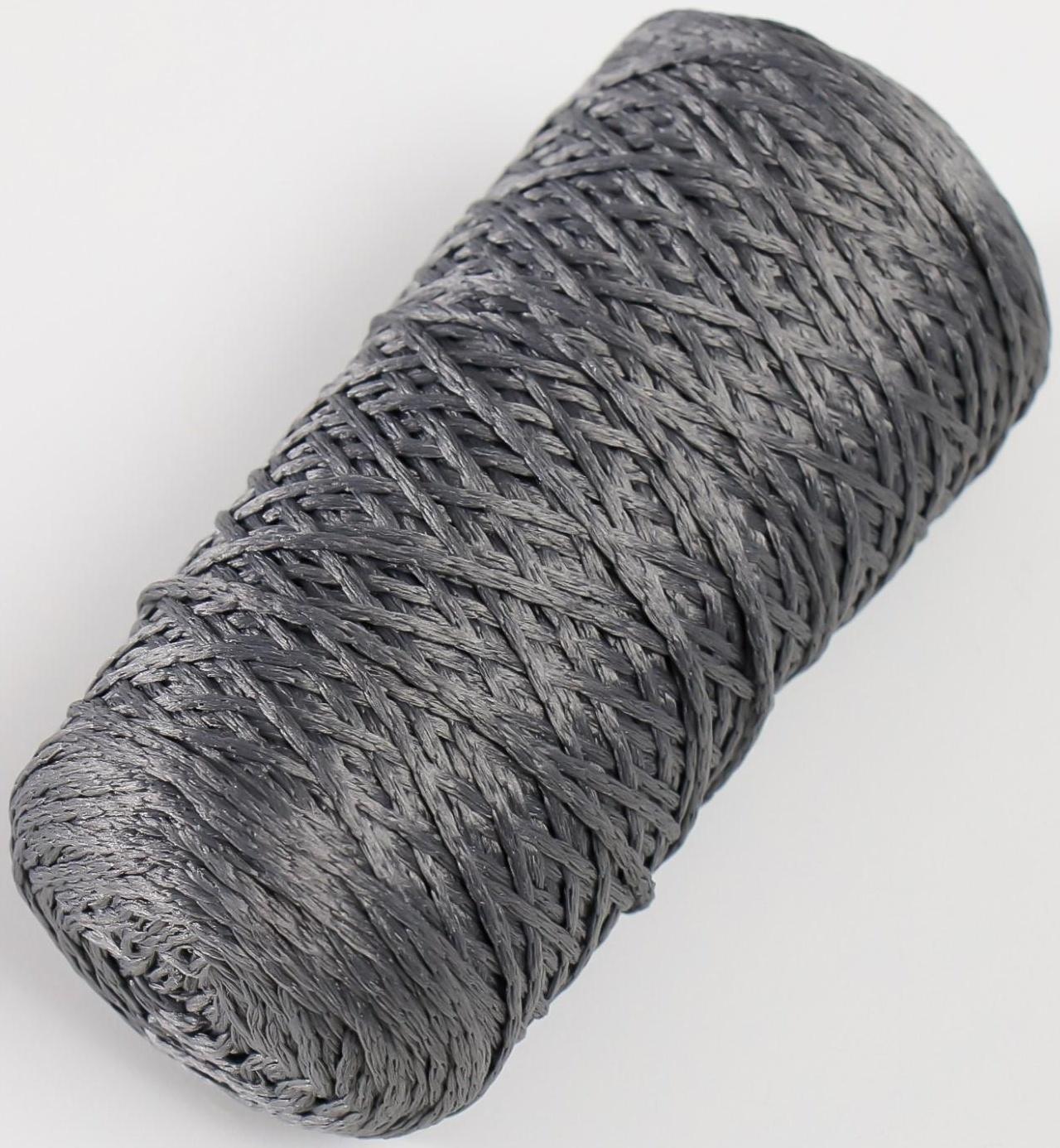 Шнур для вязания 100% полиэфир 1мм 200м/75±10гр (16-сталь)