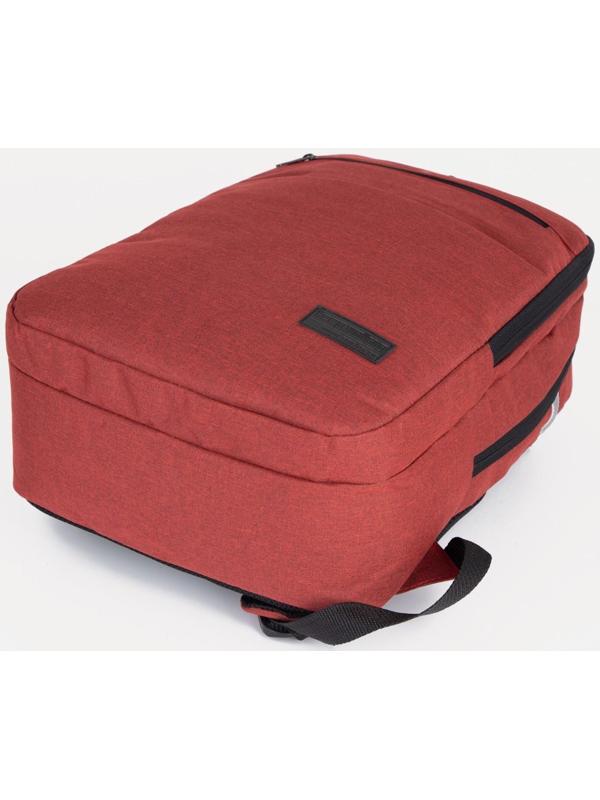 Рюкзак на молнии, наружный карман, цвет красный