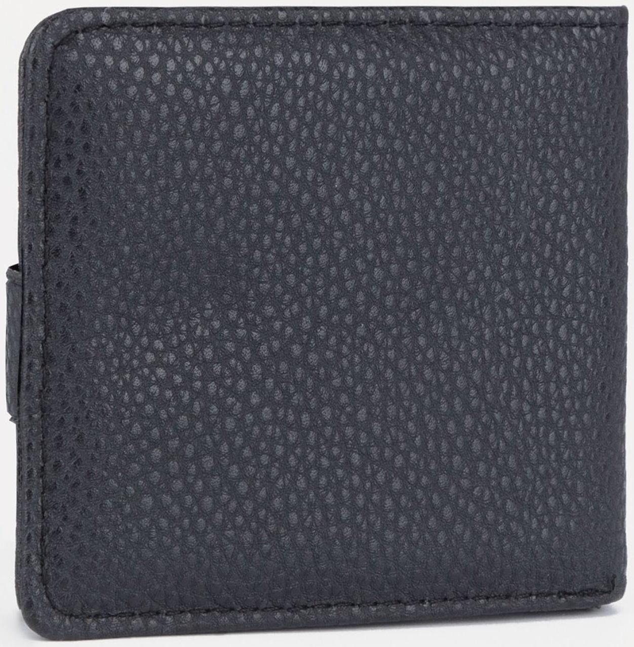 Портмоне на кнопке, для купюр, для карт, цвет чёрный