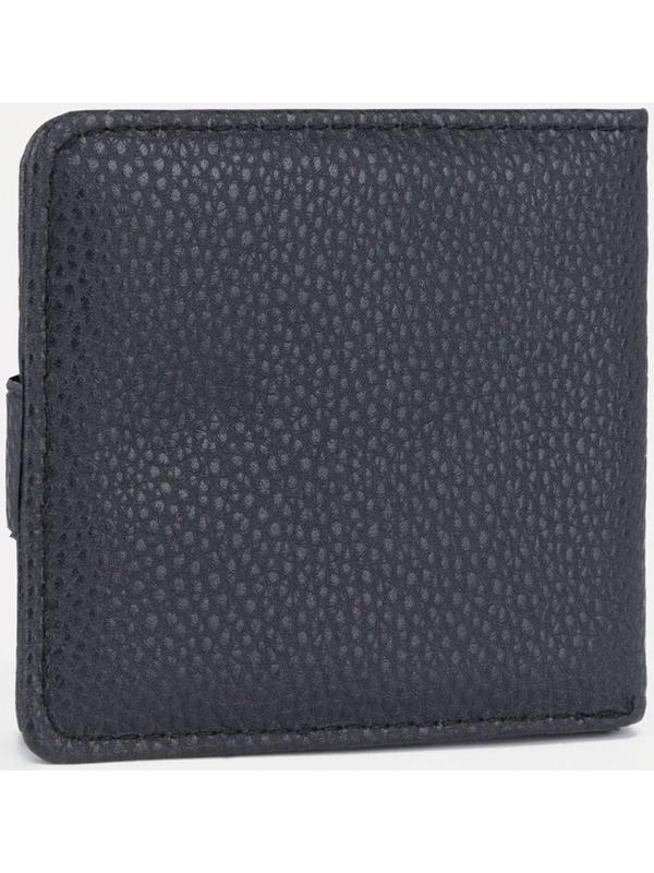 Портмоне на кнопке, для купюр, для карт, цвет чёрный