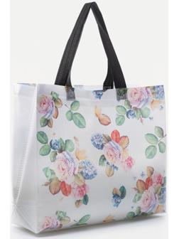 Сумка хозяйственная без молнии, 8 л, цвет белый