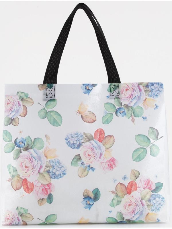 Сумка хозяйственная без молнии, 8 л, цвет белый