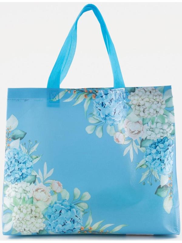 Сумка хозяйственная без молнии, 8 л, цвет голубой