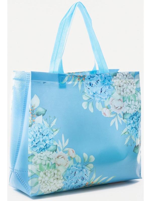 Сумка хозяйственная без молнии, 8 л, цвет голубой