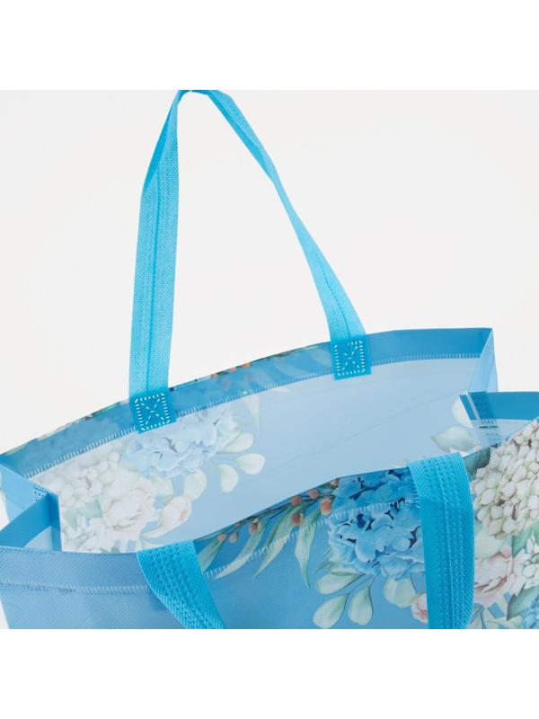 Сумка хозяйственная без молнии, 8 л, цвет голубой