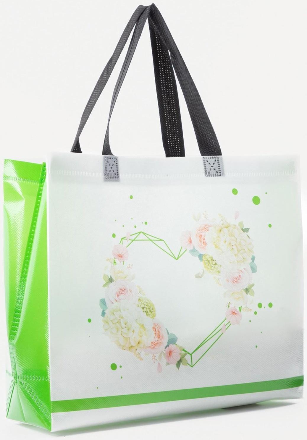 Сумка хозяйственная без застёжки, цвет белый