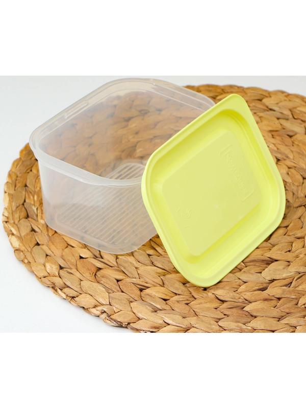 Набор контейнеров пищевых с паровыпуском, 3 шт: 750 мл; 500 мл; 500 мл, прямоугольные, цвет МИКС