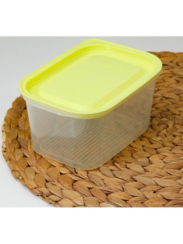 Набор контейнеров пищевых с паровыпуском, 3 шт: 750 мл; 500 мл; 500 мл, прямоугольные, цвет МИКС