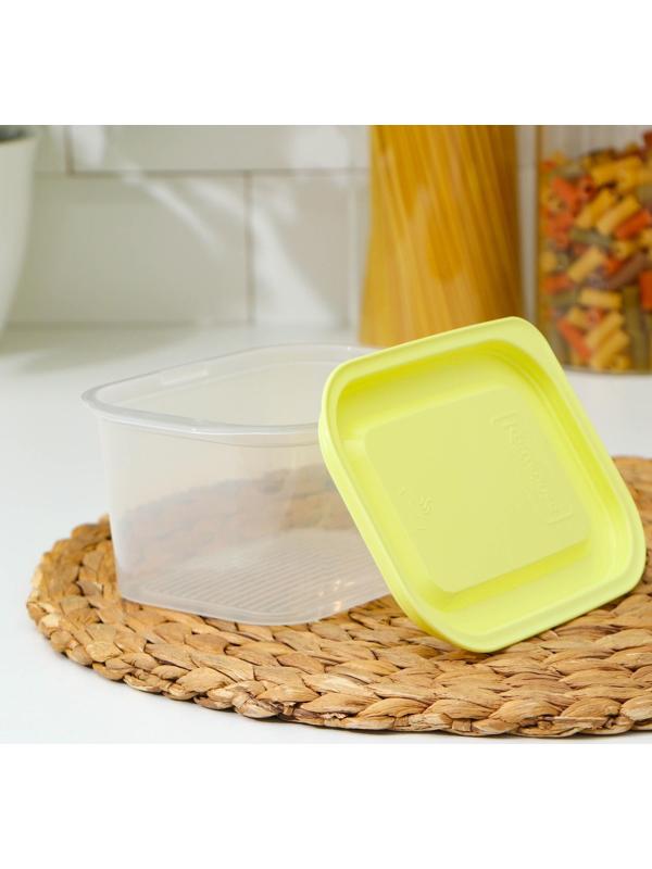 Набор контейнеров пищевых с паровыпуском, 3 шт: 750 мл; 500 мл; 500 мл, прямоугольные, цвет МИКС