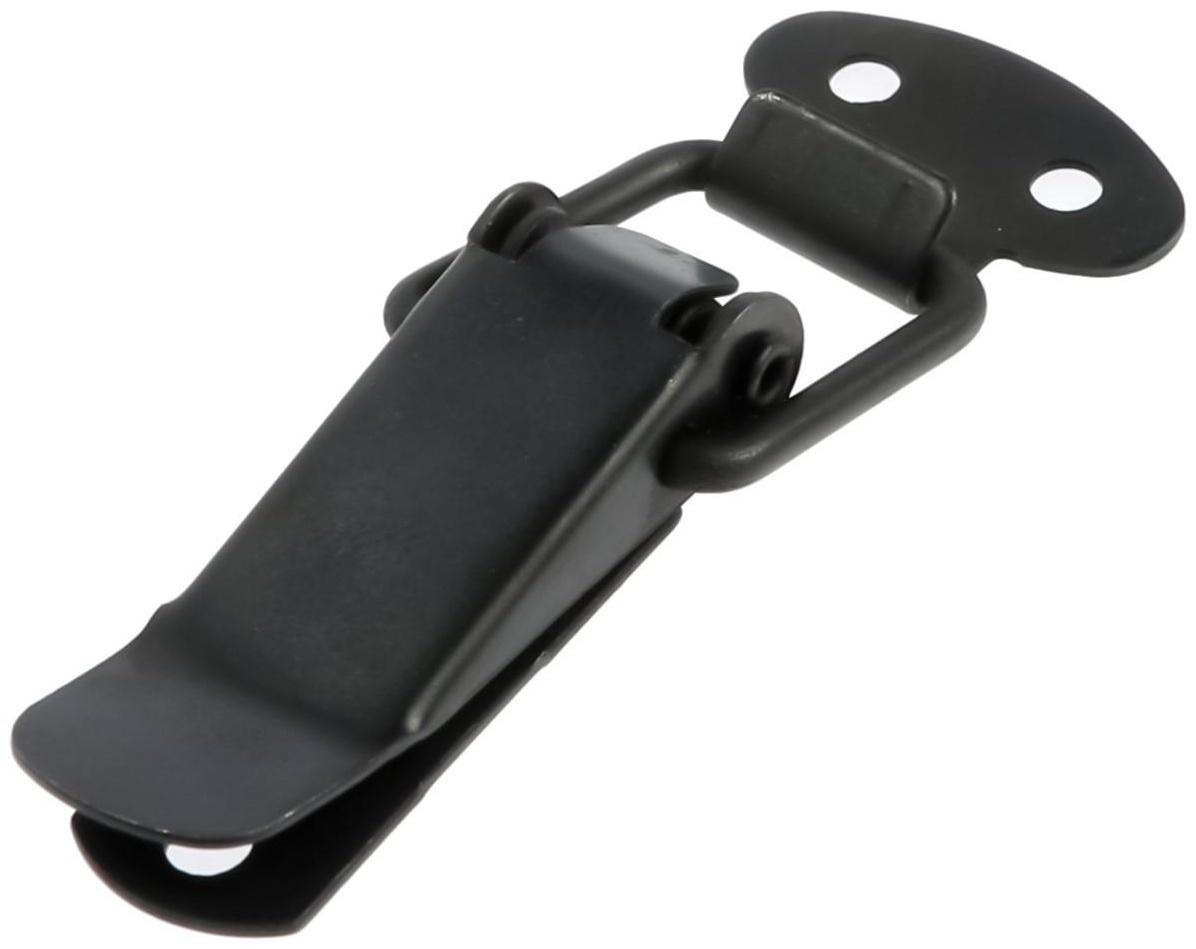 Замок-защелка на ящик, 4,5 см, железный, цвет черный,10 шт