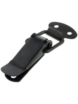 Замок-защелка на ящик, 4,5 см, железный, цвет черный,10 шт