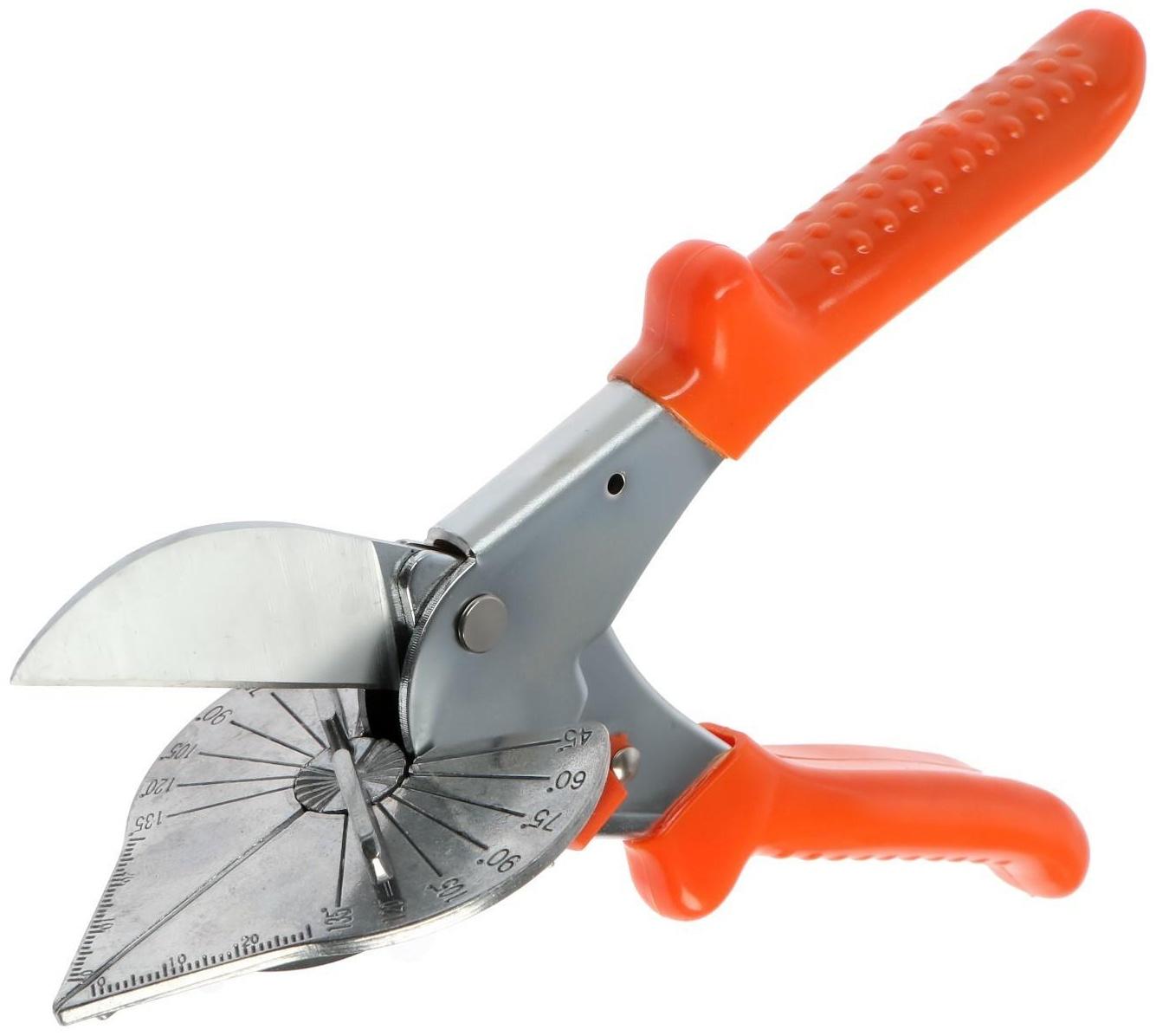 Ножницы универсальные ТУНДРА, SK5, по пластику, резине, дереву, углы 45 - 135°, 220 мм