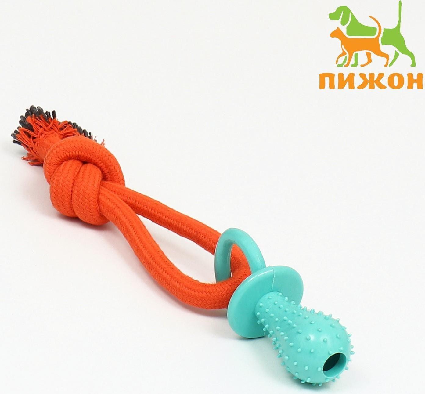 Игрушка жевательная с канатом 