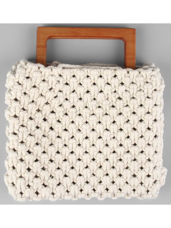 Ручки для сумки деревянные, 15 × 8 см, 2 шт, цвет светло-коричневый