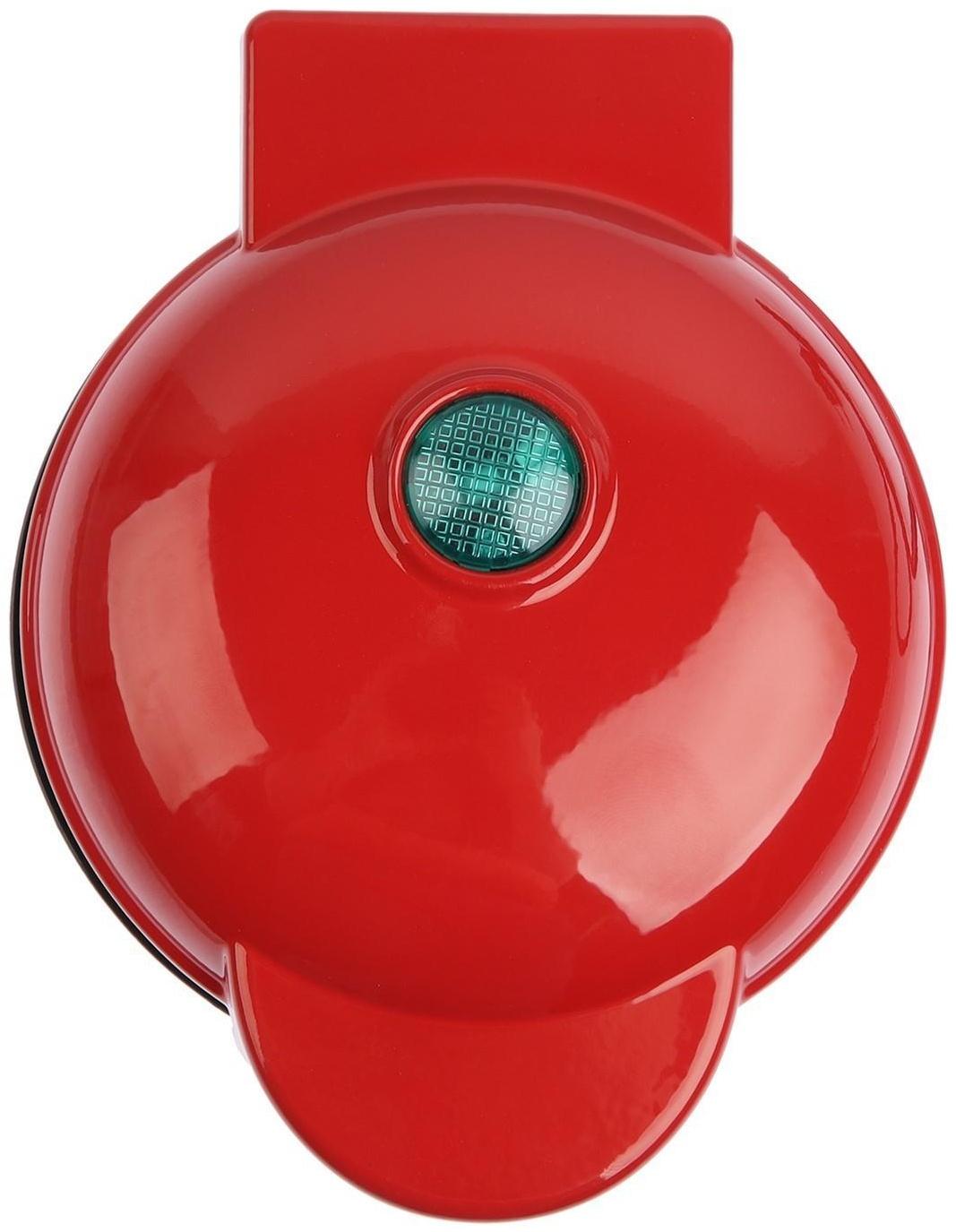 Электровафельница WV-01, 350 Вт, венские вафли, антипригарное покрытие, красная