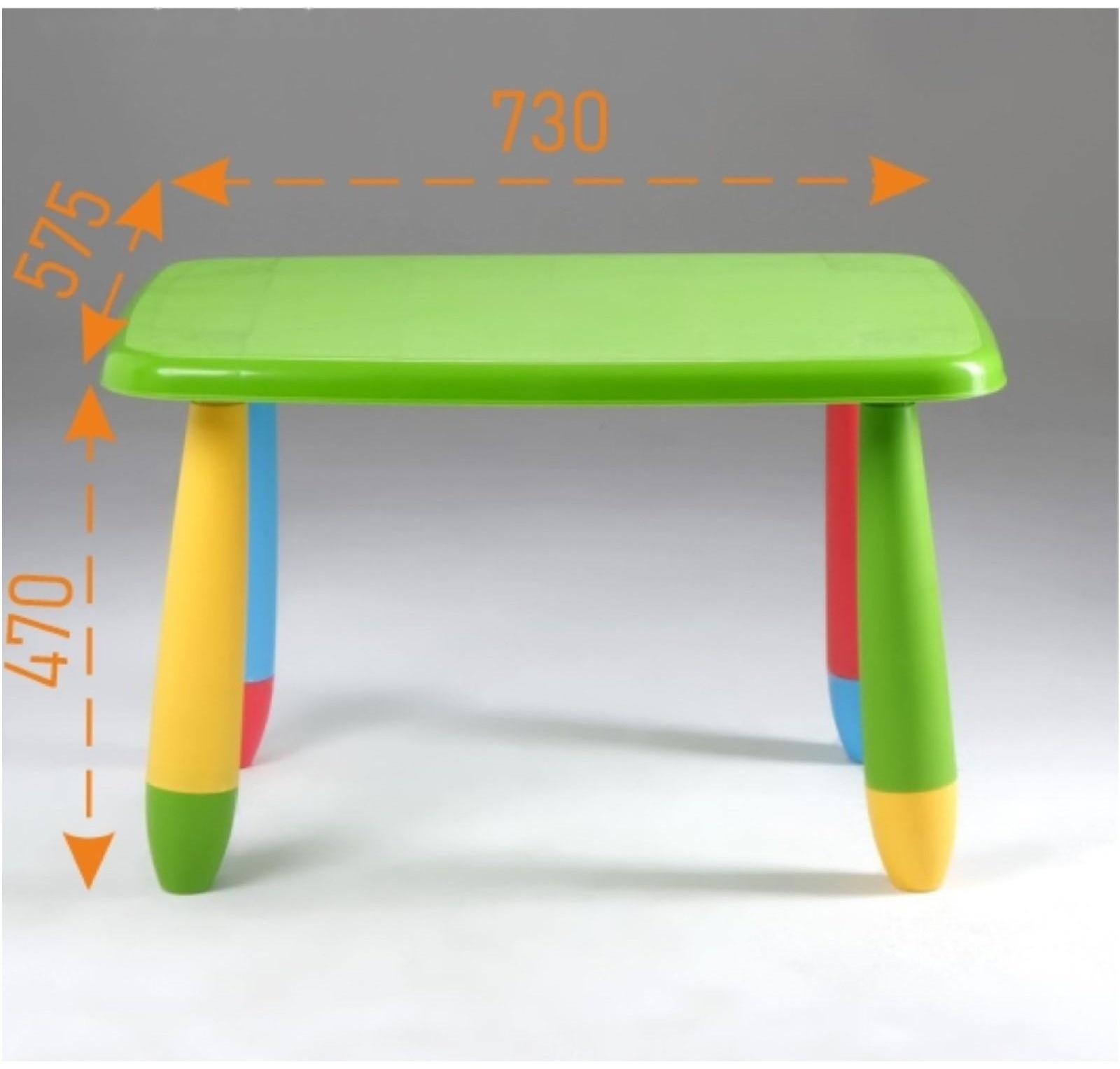 Стол детский пластиковый, LXZ-102, 575х730х470мм, зеленый