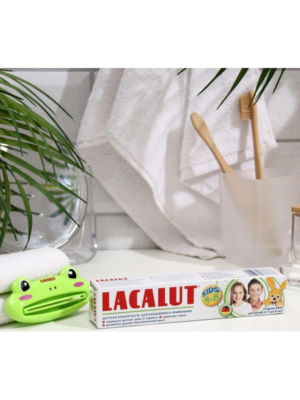 Промо-набор Детская зубная паста Lacalut  kids 4-8 , 50 мл+выдавливатель для зубной пасты.