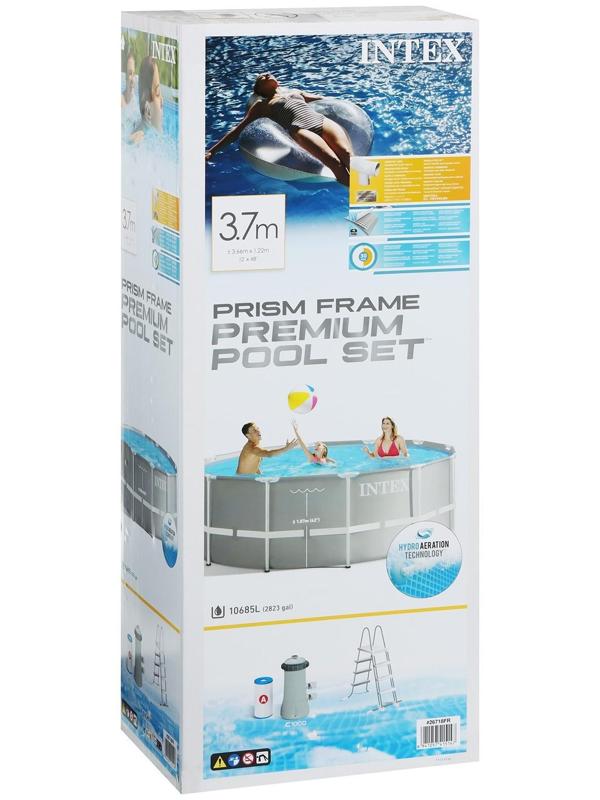 Бассейн каркасный PRISM FRAME POOL 366 х 122 см (фил.насос, лестница) 26718FR