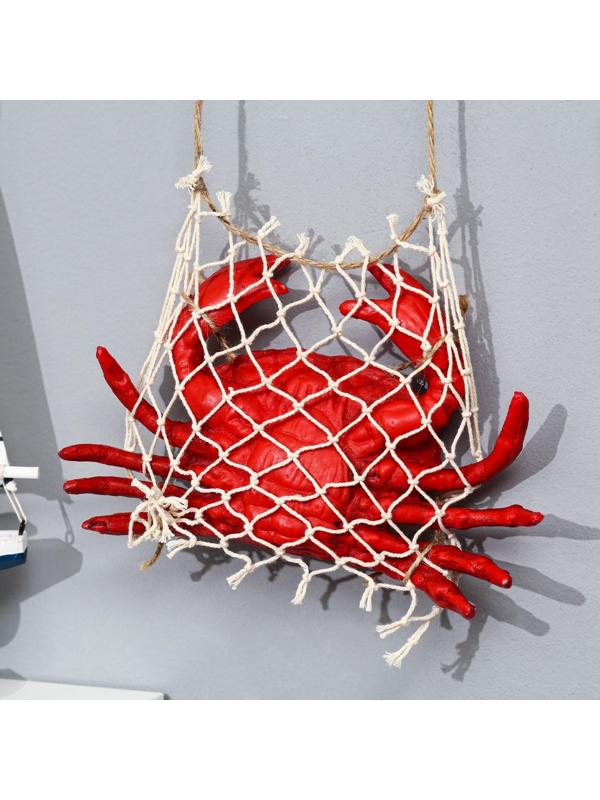 Сувенир морской Краб в сетке 22*14см