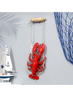 Сувенир морской Рак в сетке 30*17см