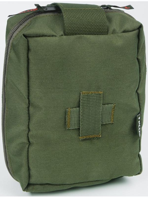 Подсумок армейский, тактический, медицинский, оксфорд 600, 14 x 8 x 18 см, олива