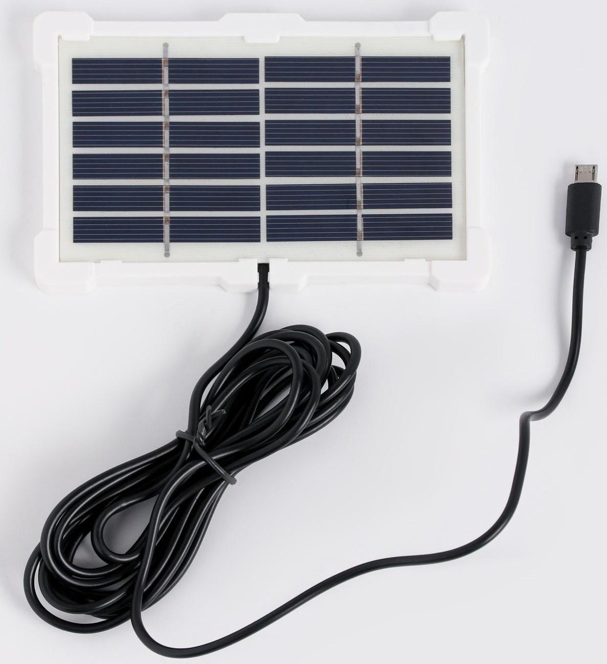 Фонарь кемпинговый аккумуляторный, 20 Вт, 1200 мАч, 32 SMD, 3 режима, солнечная батарея