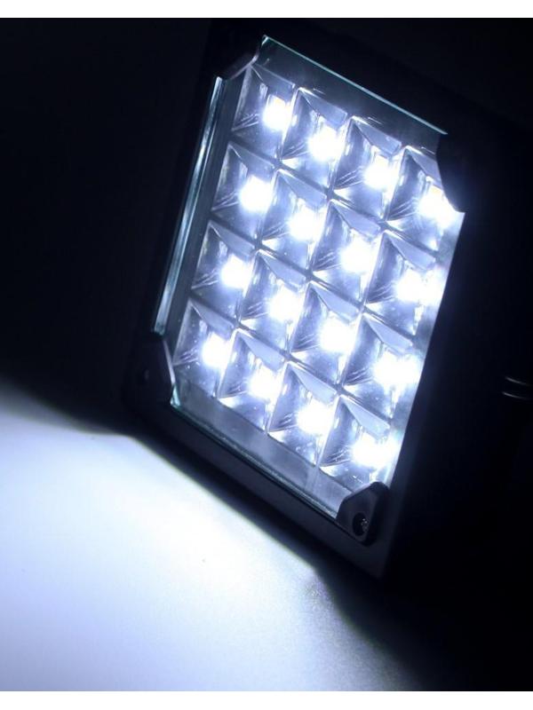 Фонарь кемпинговый аккумуляторный, 20 Вт, 1200 мАч, 32 SMD, 3 режима, солнечная батарея