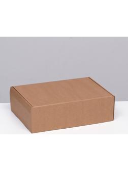 Коробка самосборная, бурая, 31 х 22 х 9,5 см