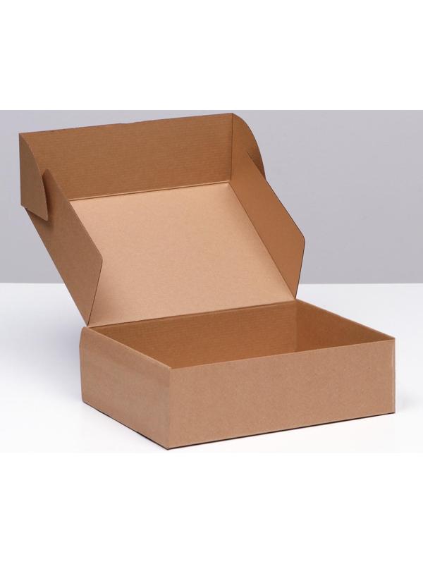 Коробка самосборная, бурая, 31 х 22 х 9,5 см