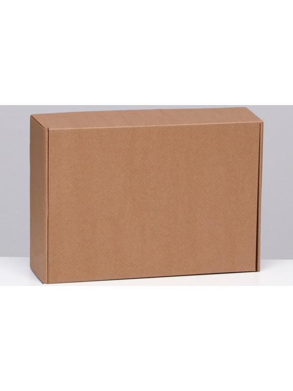 Коробка самосборная, бурая, 31 х 22 х 9,5 см