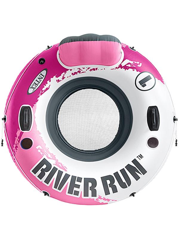 Шезлонг для плавания 135 см, цвет розовый 56824EU