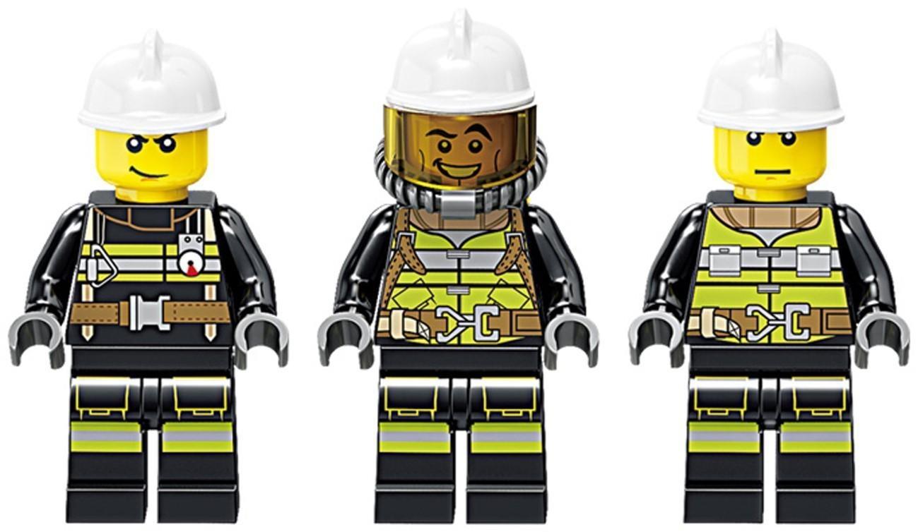 Конструктор пожарные «Гусеничный вездеход», стреляет водой, 298 деталей