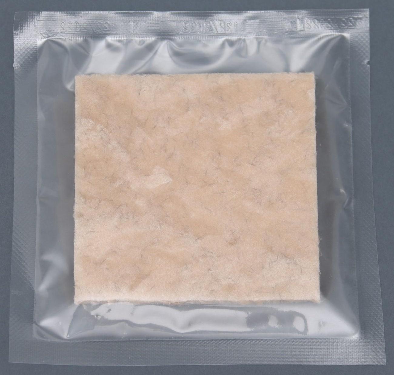 Губка гемостатическая кровоостанавливающая коллагеновая с серебром, 97*97 мм,