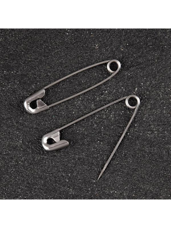 Булавки английские №1, 32 мм, 100 шт, цвет серебряный