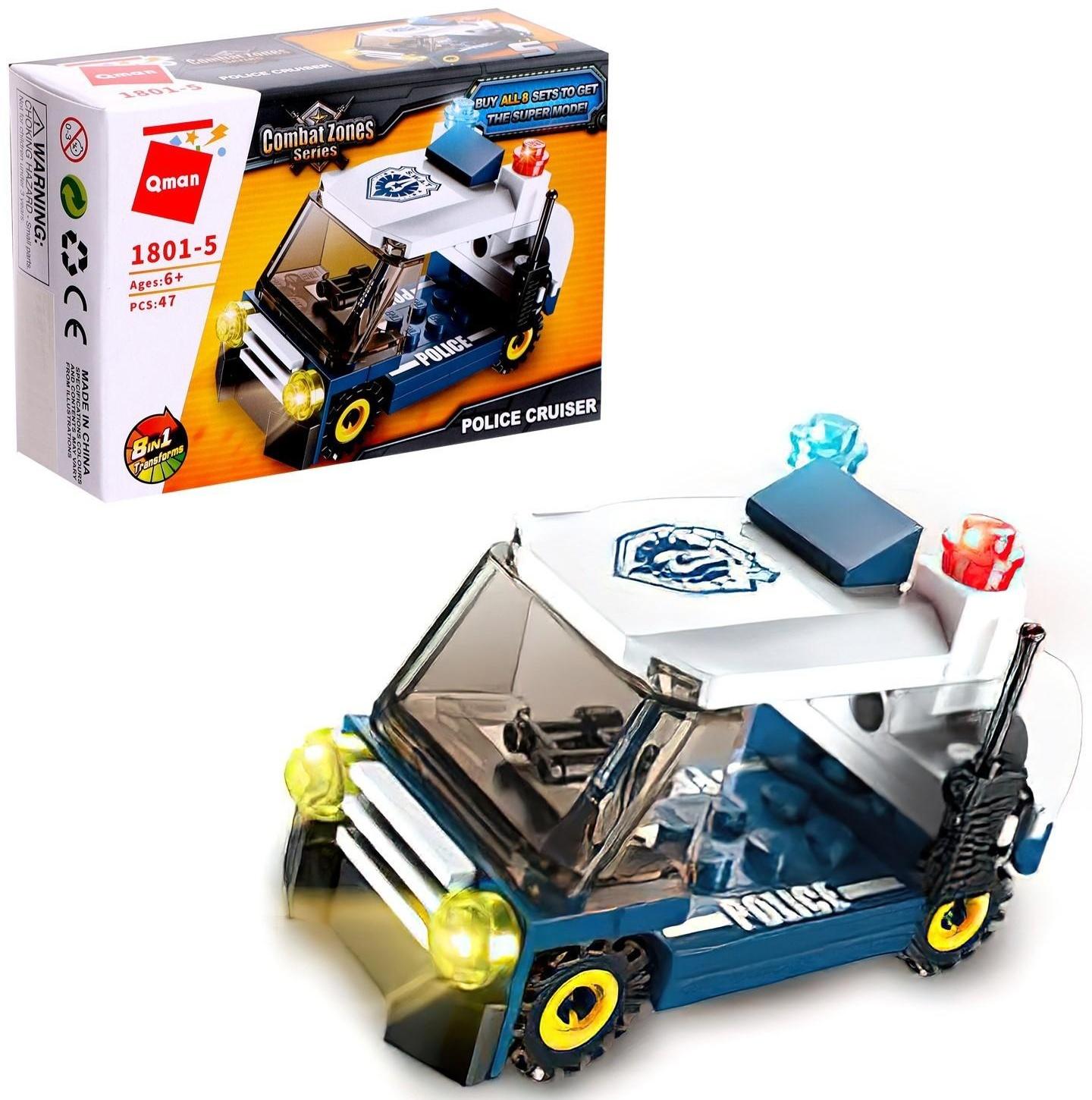 Конструктор Полиция «Полицейский транспорт», 8 видов, МИКС