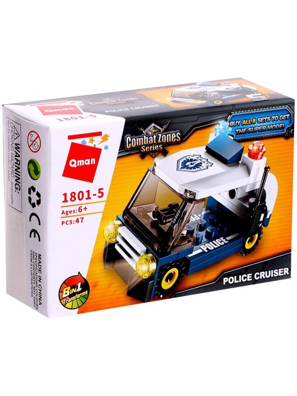 Конструктор Полиция «Полицейский транспорт», 8 видов, МИКС