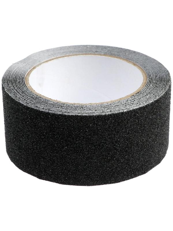 Лента клейкая ТУНДРА, противоскользящая, черная 50 мм х 5 м