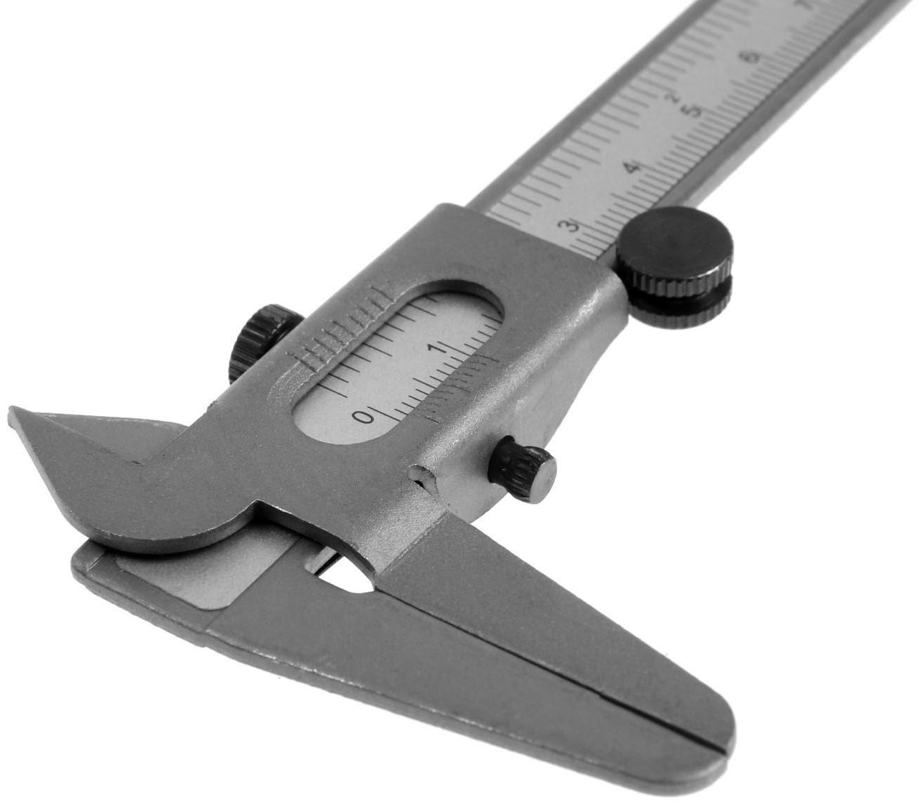 Штангенциркуль ЛОМ, металлический, с глубиномером, цена деления 0.05 мм, 150 мм