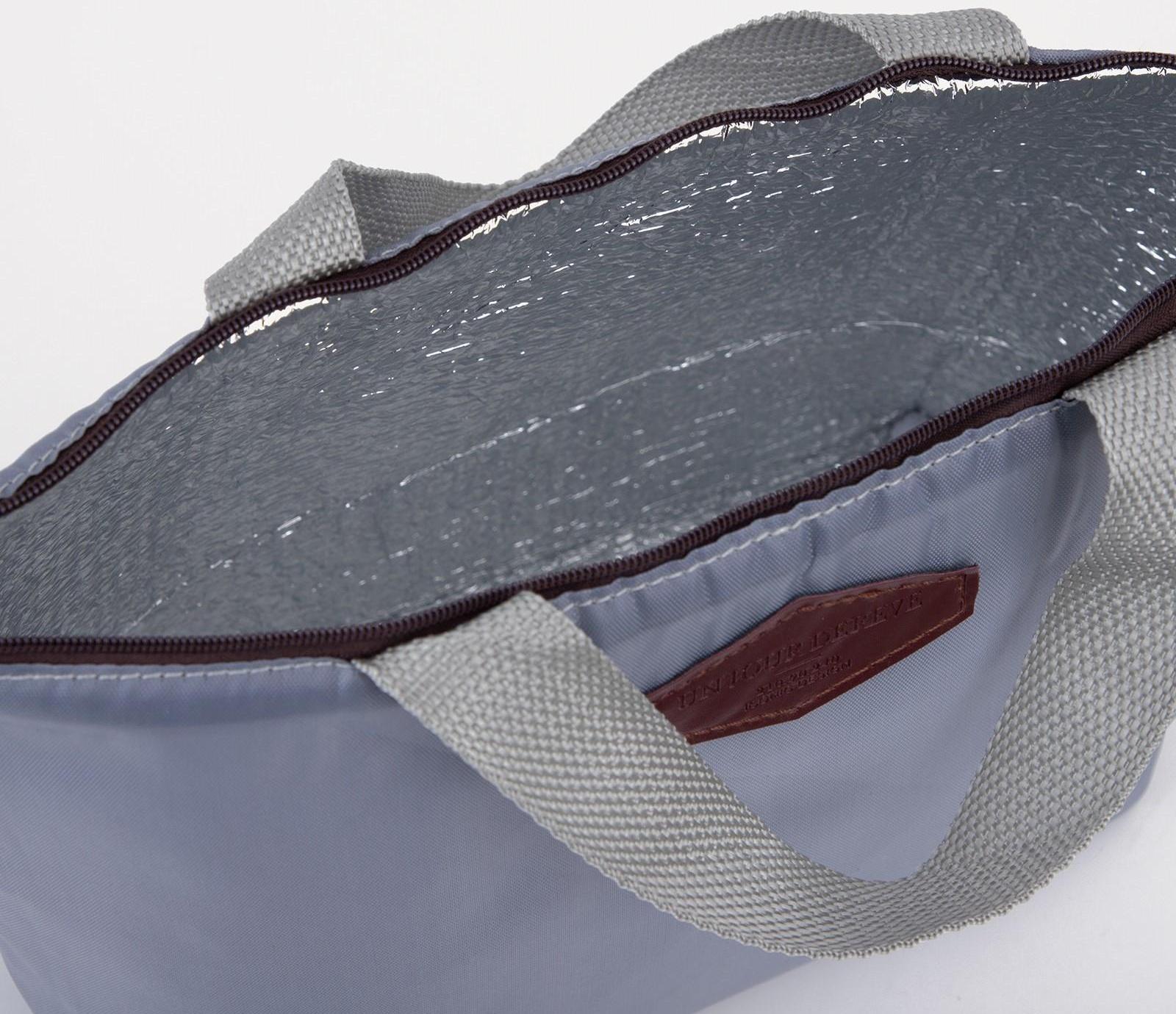 Термосумка на молнии 5 л, цвет серый