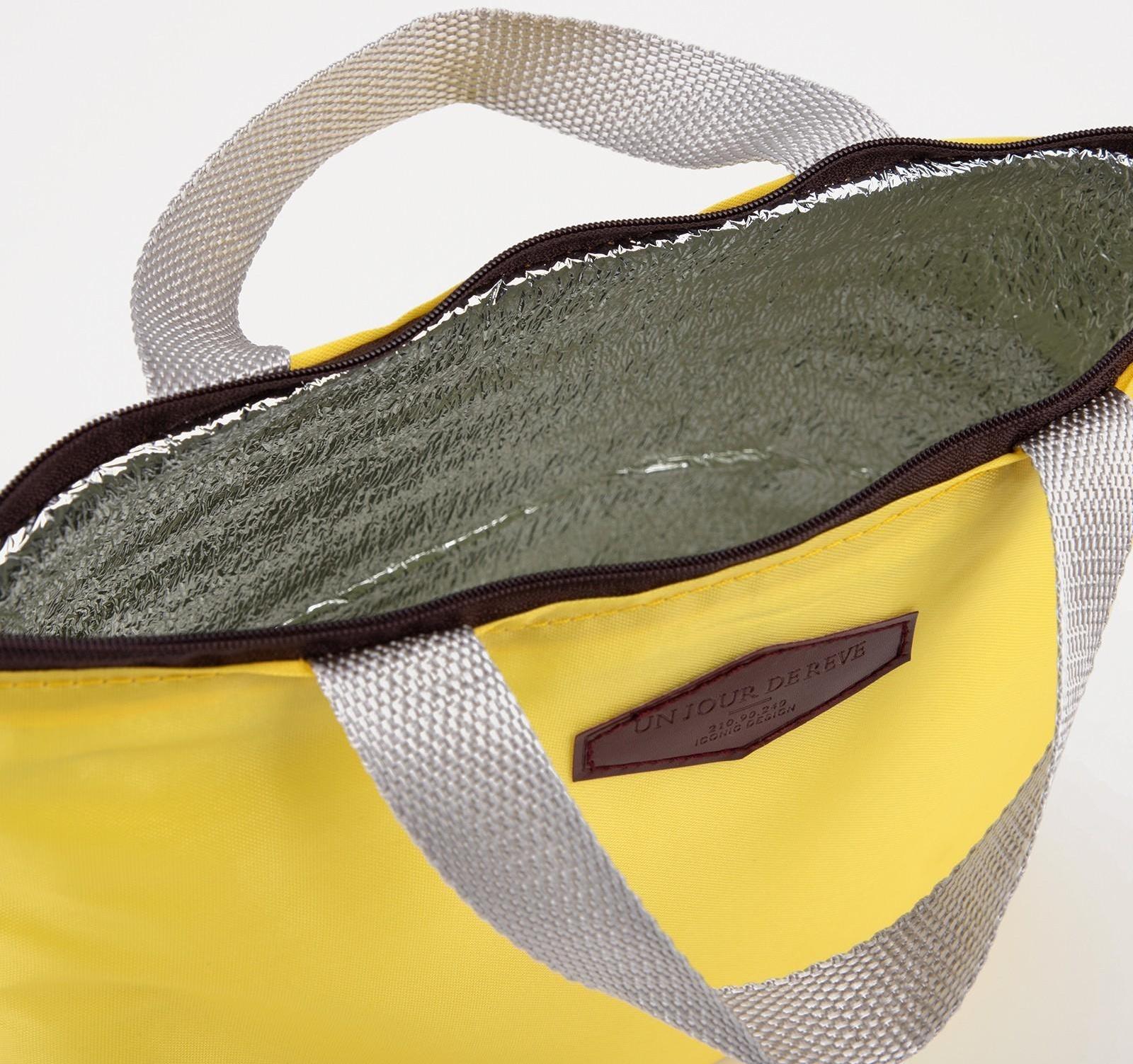 Термосумка на молнии 5 л, цвет жёлтый