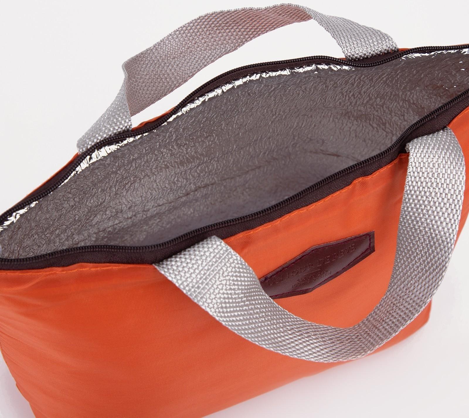 Термосумка на молнии 5 л, цвет оранжевый