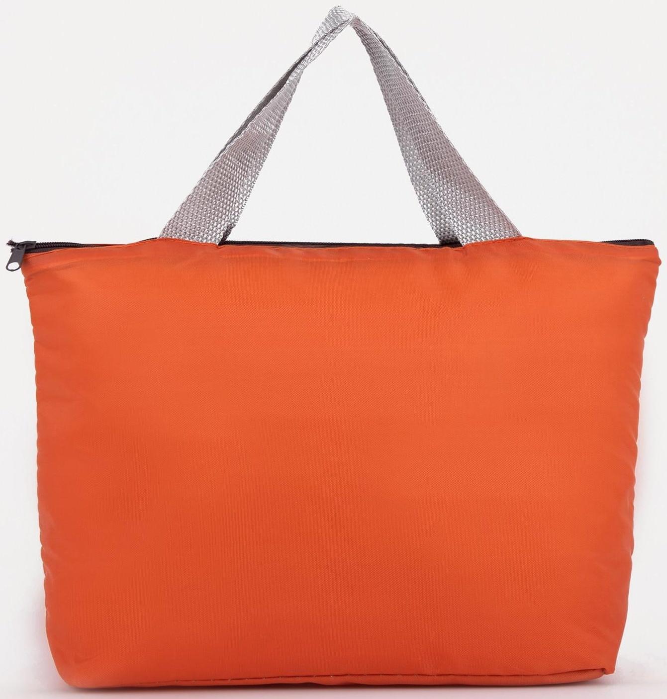 Термосумка на молнии 5 л, цвет оранжевый