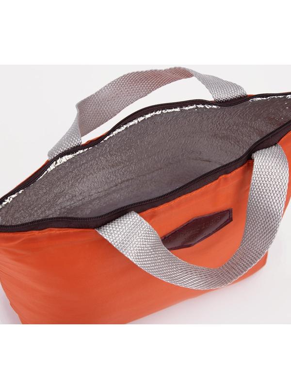 Термосумка на молнии 5 л, цвет оранжевый