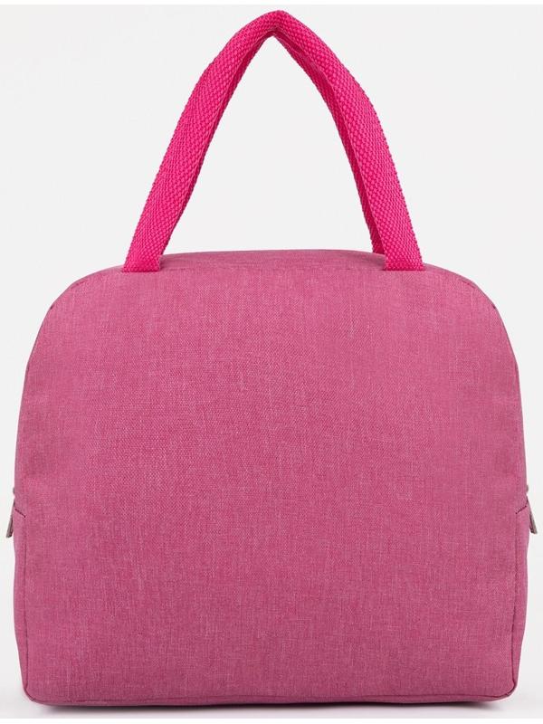 Термосумка на молнии 6 л, цвет розовый