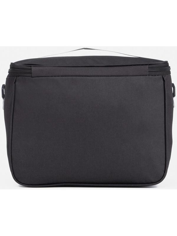 Термосумка на молнии 12.5 л, длинный ремень, цвет чёрный