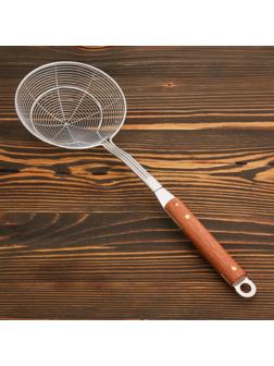Дуршлаг-сито с деревянной ручкой 39см