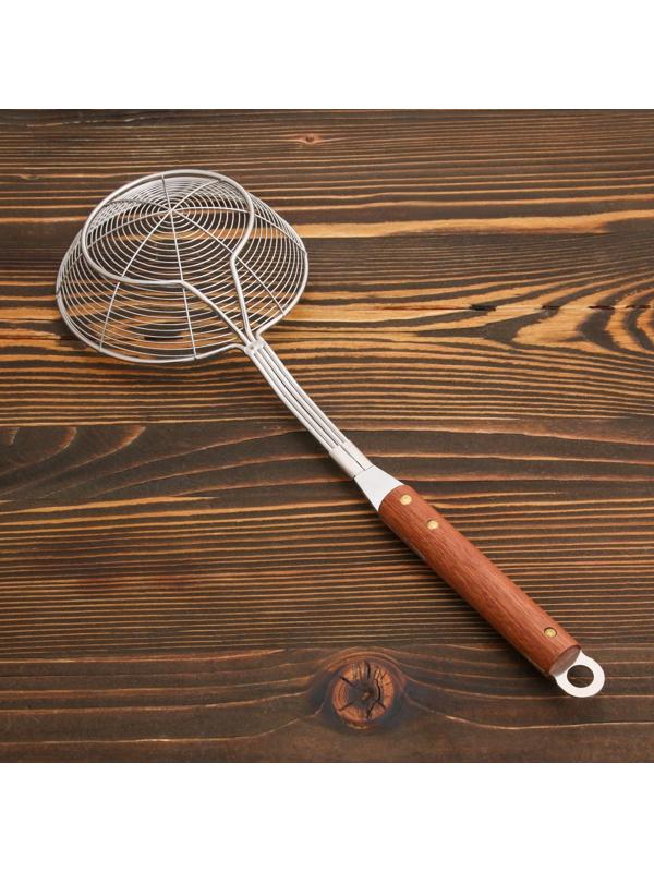 Дуршлаг-сито с деревянной ручкой 39см