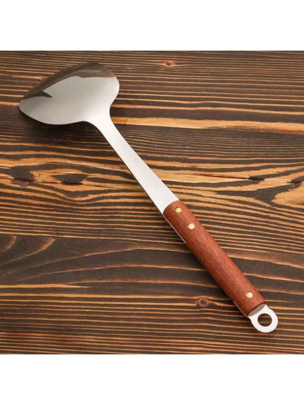 Лопатка сервировочная 35см, черпало 10х10 см